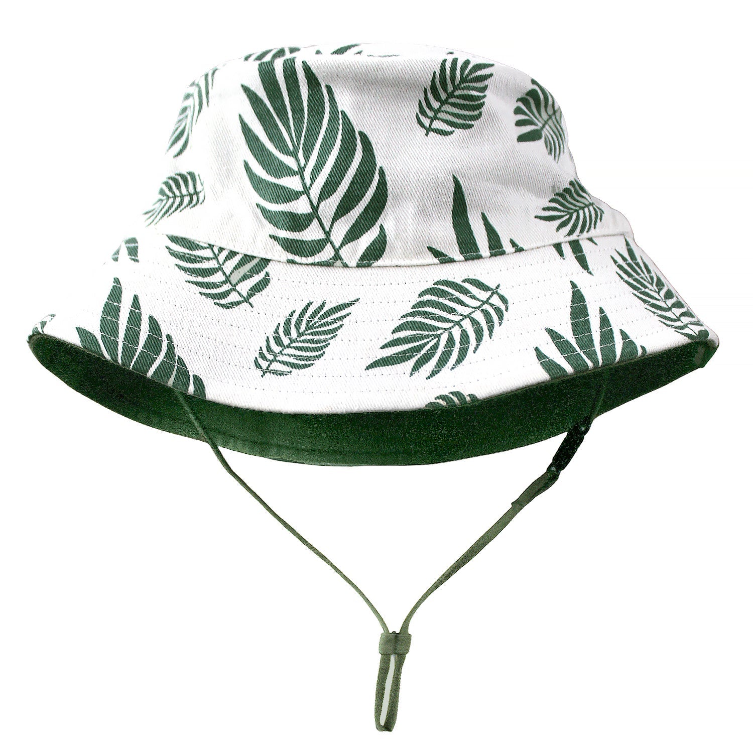 Reversible Organic Cotton Bucket Hat | Palm Leaves and Camper Green Reversible Organic Cotton Bucket Hat | Palm Leaves and Camper Green