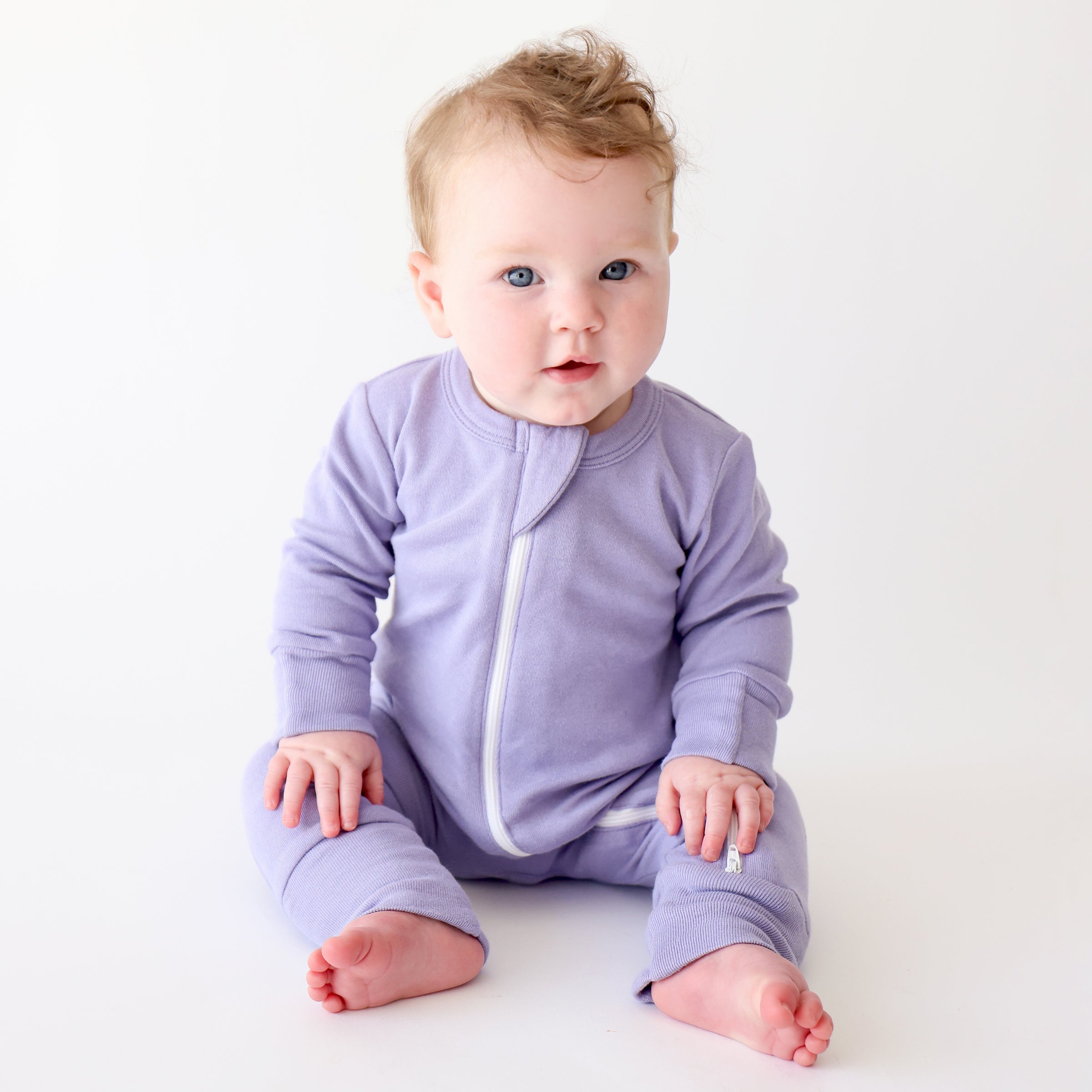 Organic Snuggle Soft Melange '2-Way' Zipper Romper