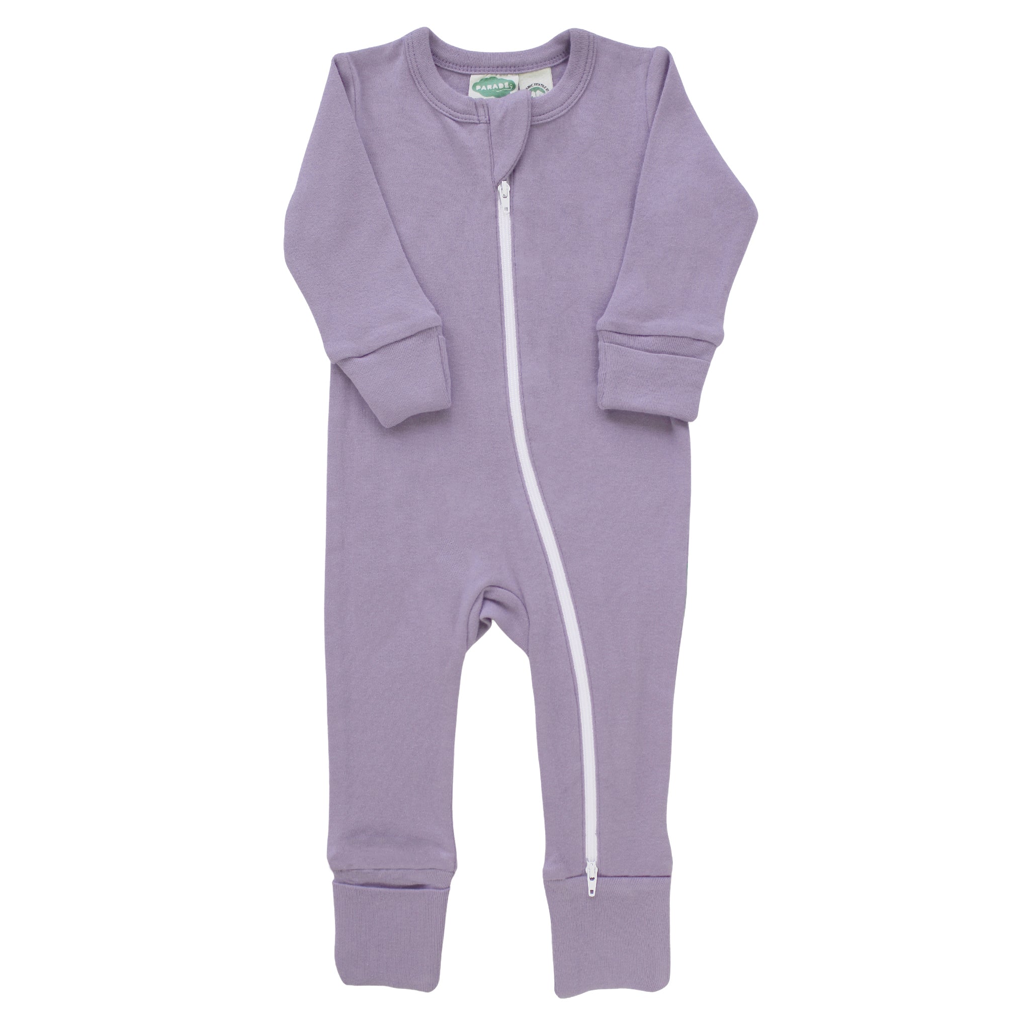 Organic Essential Basic '2-Way' Zipper Romper - Long Sleeve