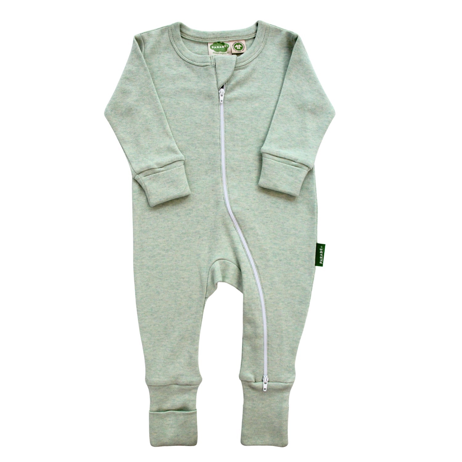 Organic Snuggle Soft Melange '2-Way' Zipper Romper - Organic Baby Clothes, Kids Clothes, & Gifts | Parade Organics