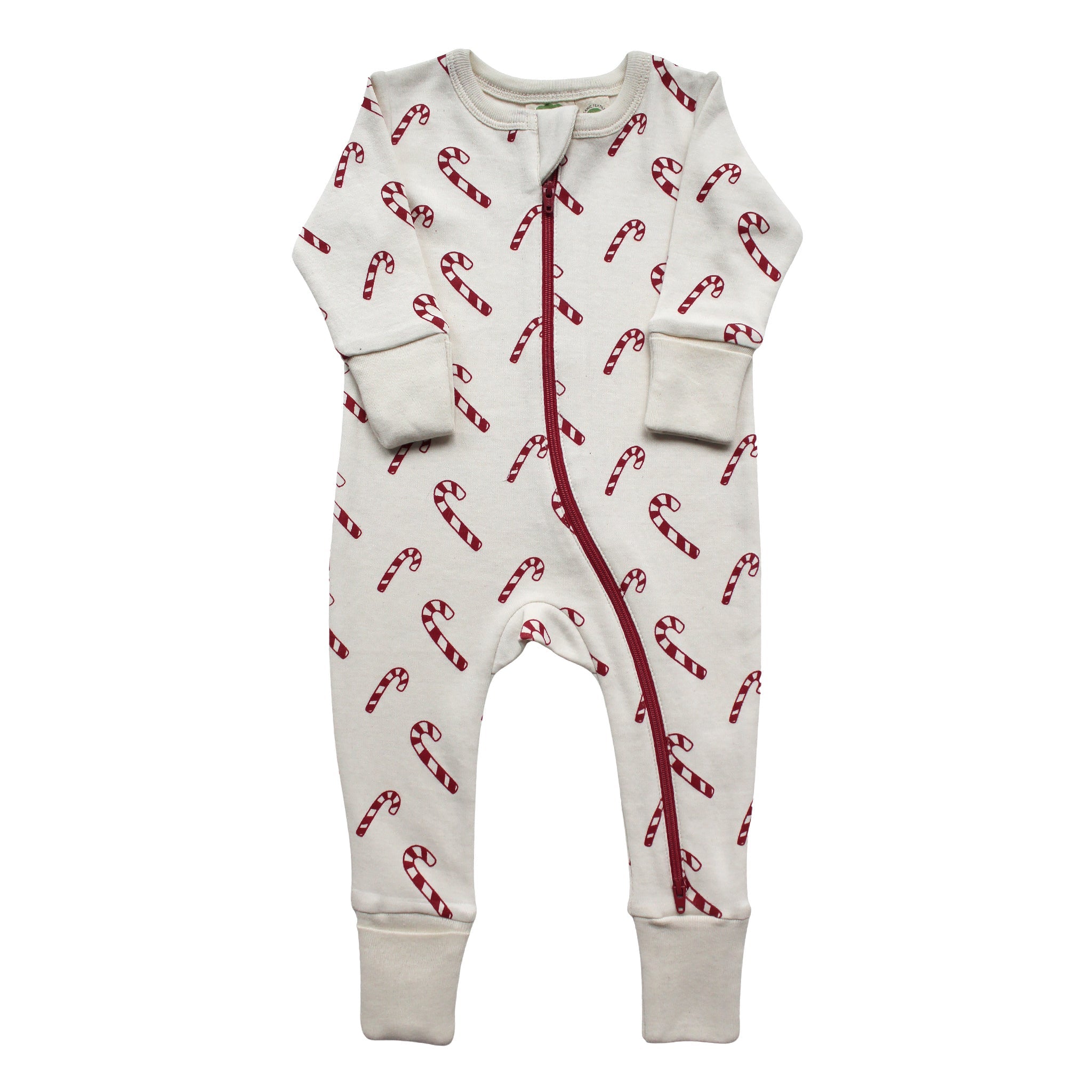 Organic Signature Print '2-Way' Zip Romper -  Holiday