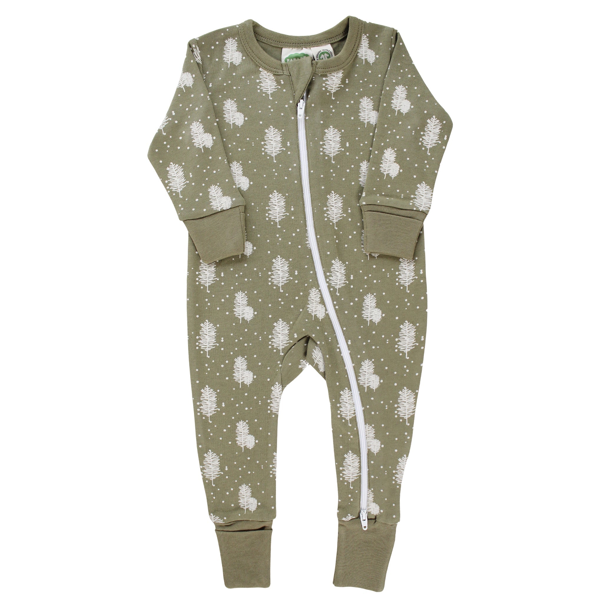 Organic Signature Print '2-Way' Zip Romper -  Holiday