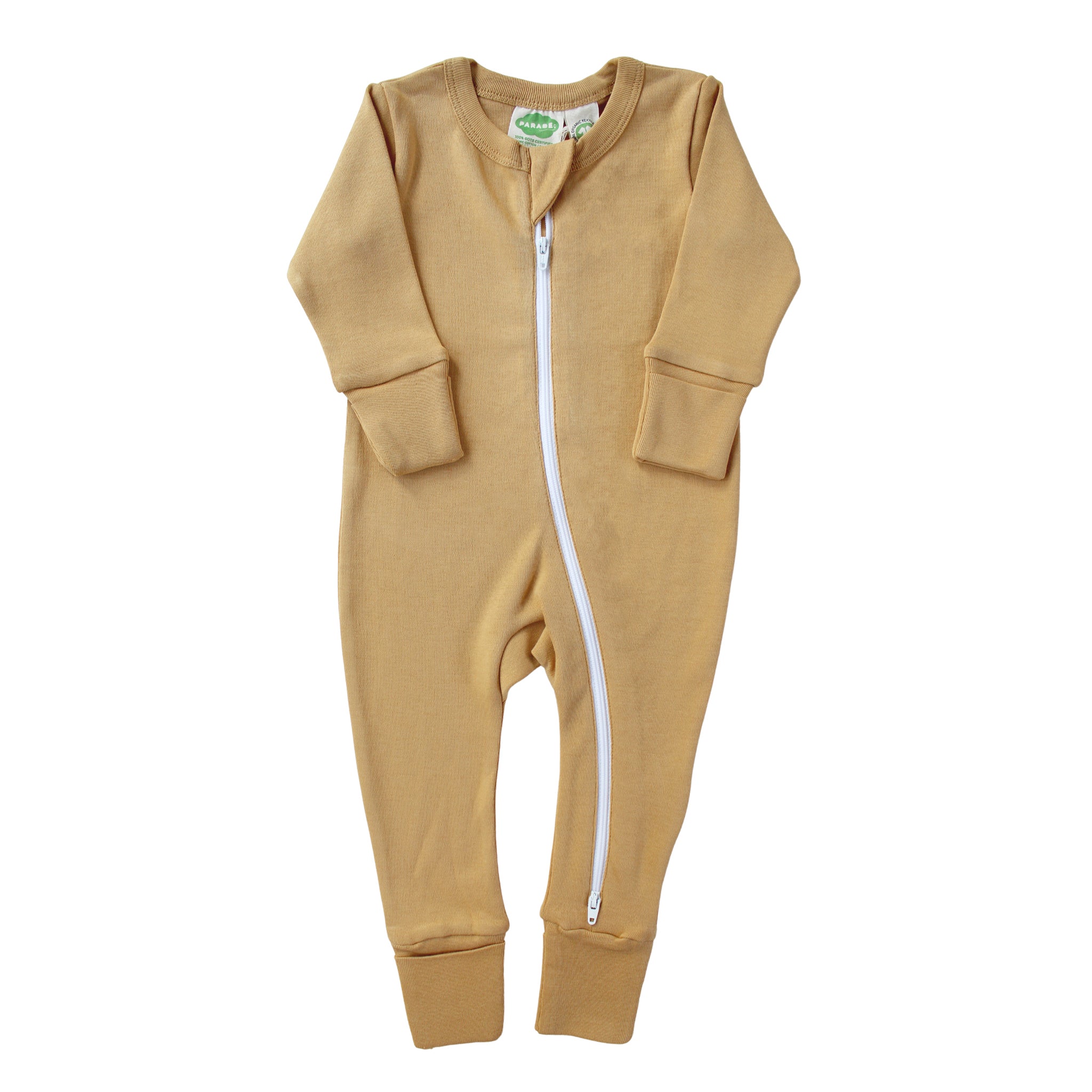 Organic Essentials '2-Way' Zip Romper - Long Sleeve