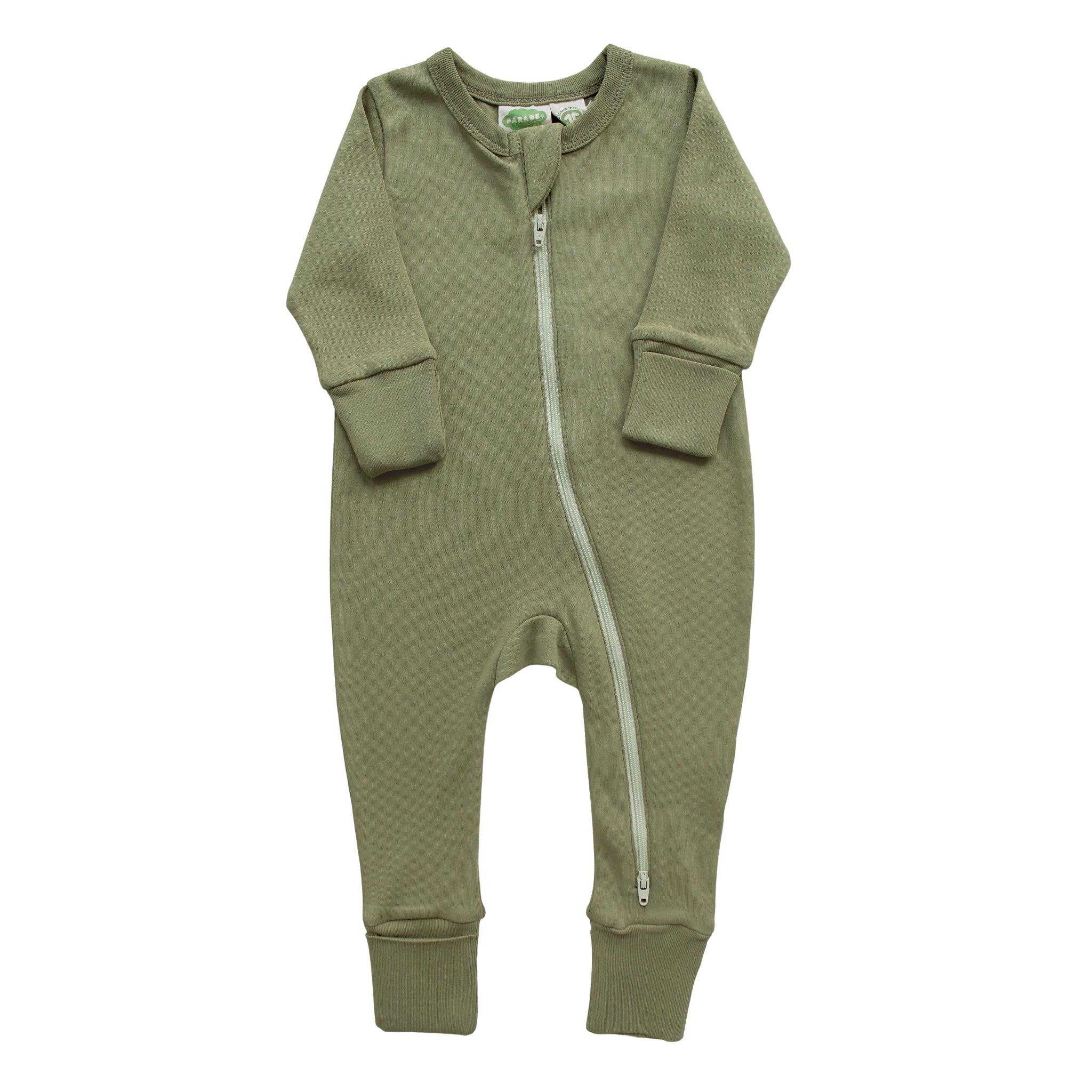 Organic Essential Basic '2-Way' Zipper Romper - Long Sleeve - Organic Baby Clothes, Kids Clothes, & Gifts | Parade Organics