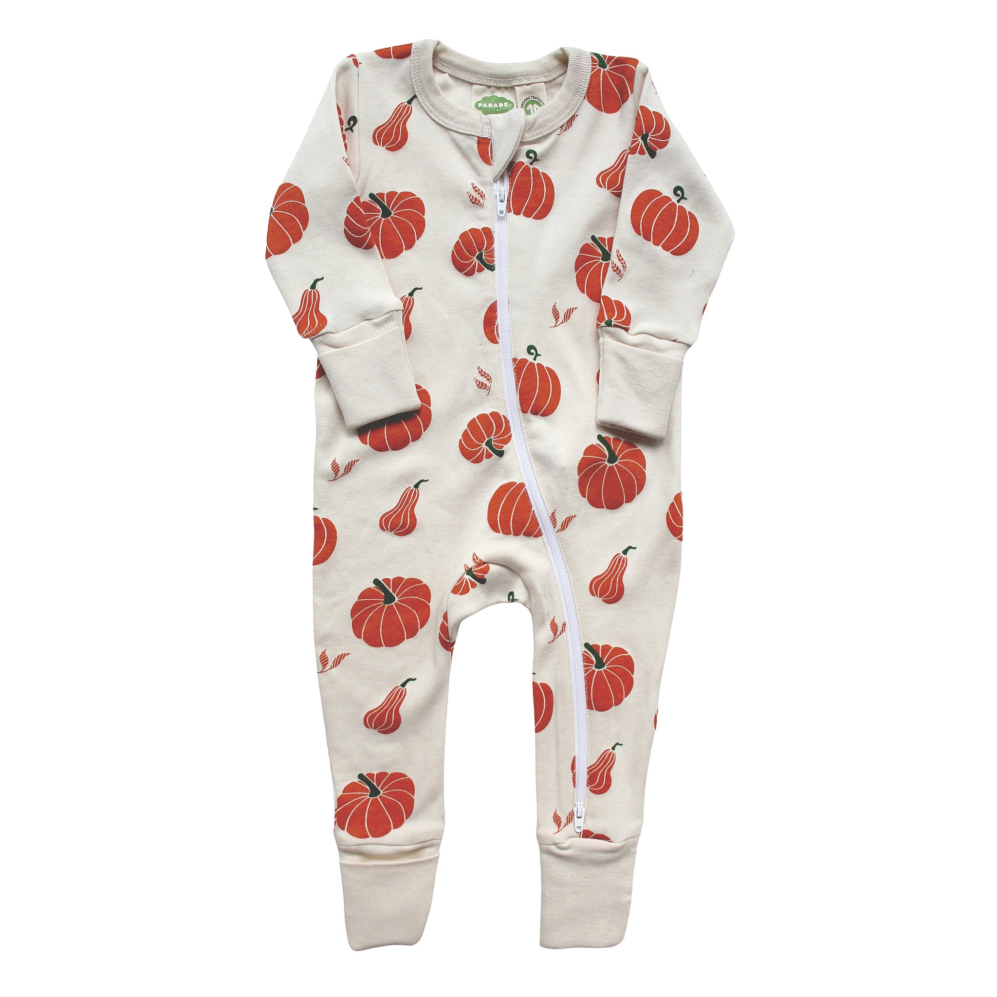 Organic Signature Print '2-Way' Zip Romper - Long Sleeve - Organic Baby Clothes, Kids Clothes, & Gifts | Parade Organics