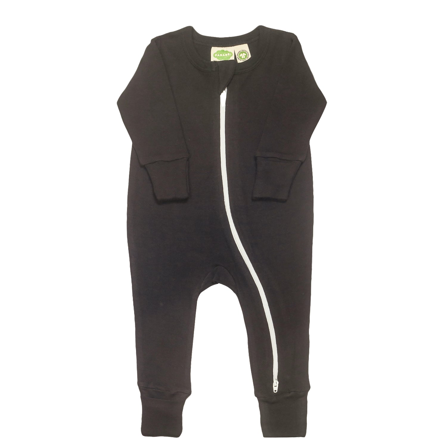 Organic Essentials '2-Way' Zip Romper - Long Sleeve