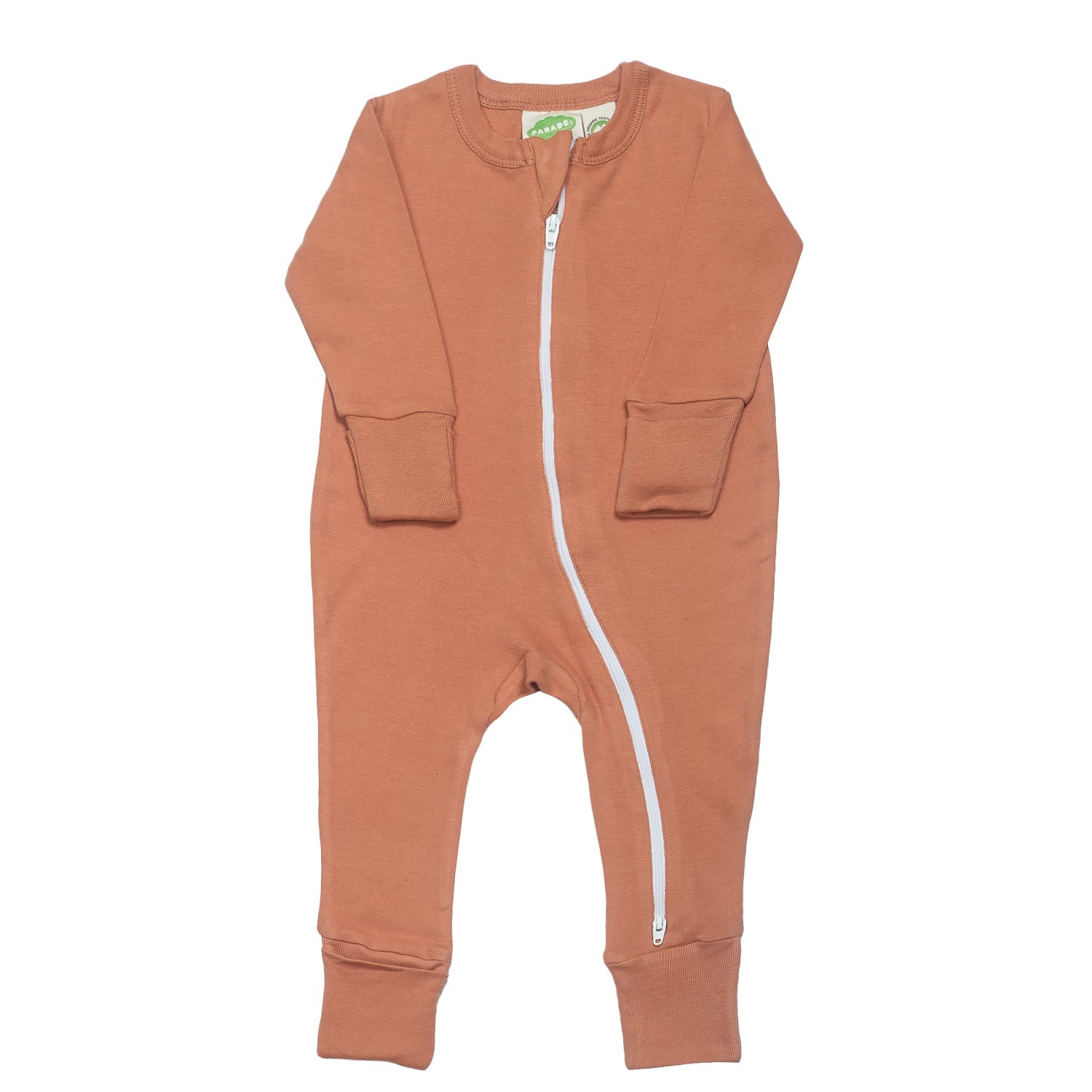 Organic Essentials '2-Way' Zip Romper - Long Sleeve