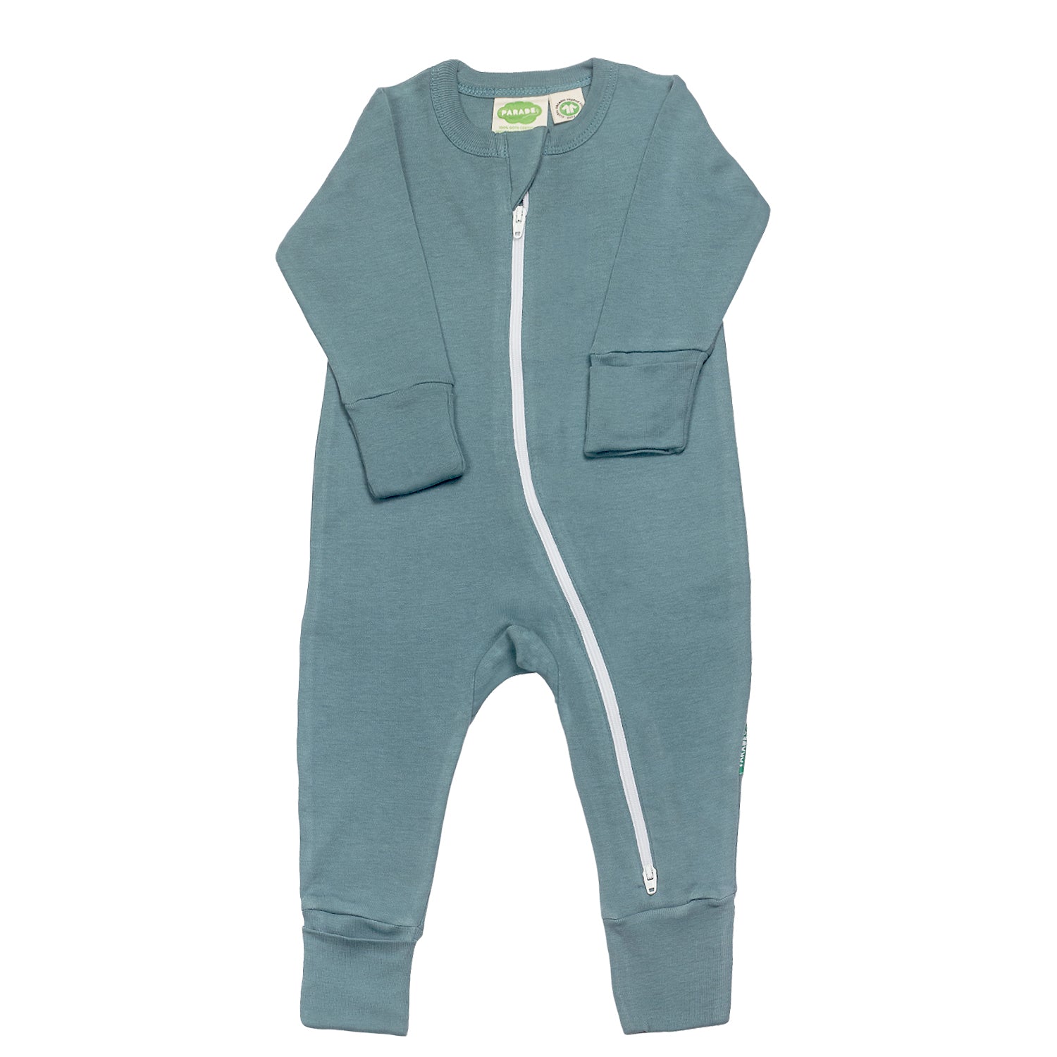 Organic Essential Basic '2-Way' Zipper Romper - Long Sleeve