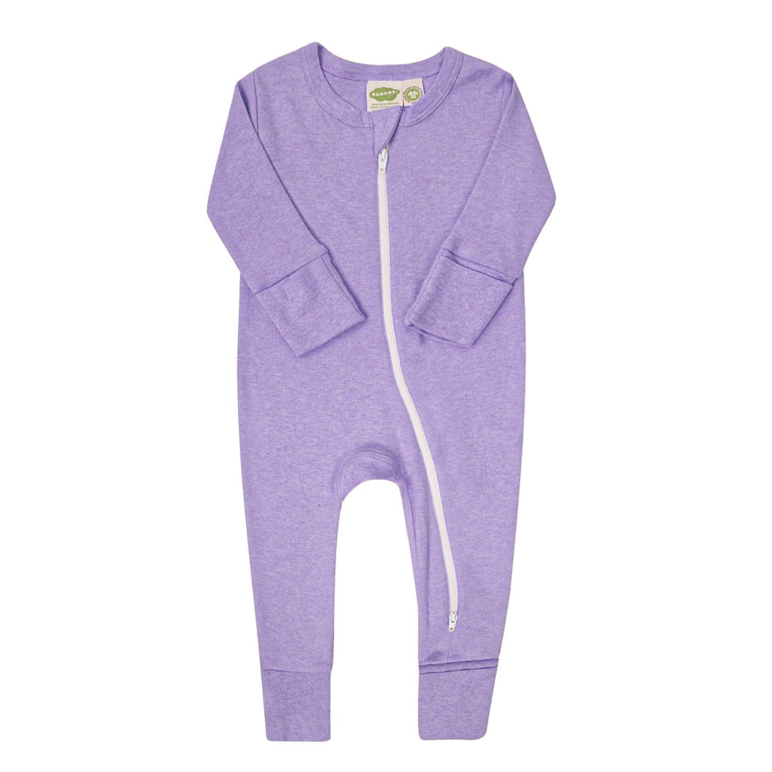 Organic Snuggle Soft Melange '2-Way' Zipper Romper