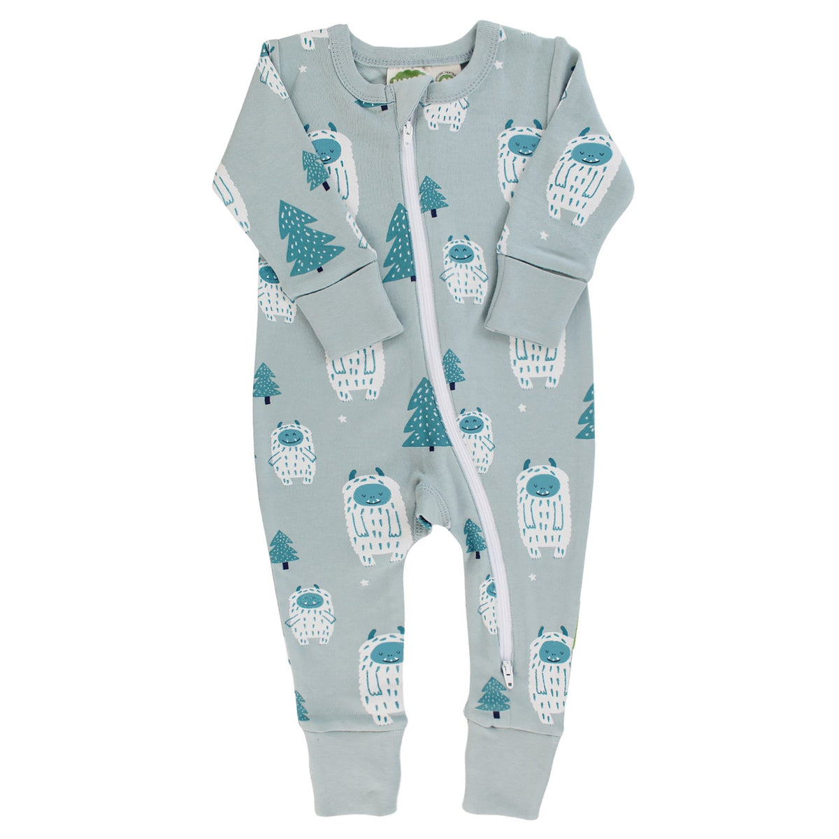 Organic Signature Print '2-Way' Zip Romper - Holiday