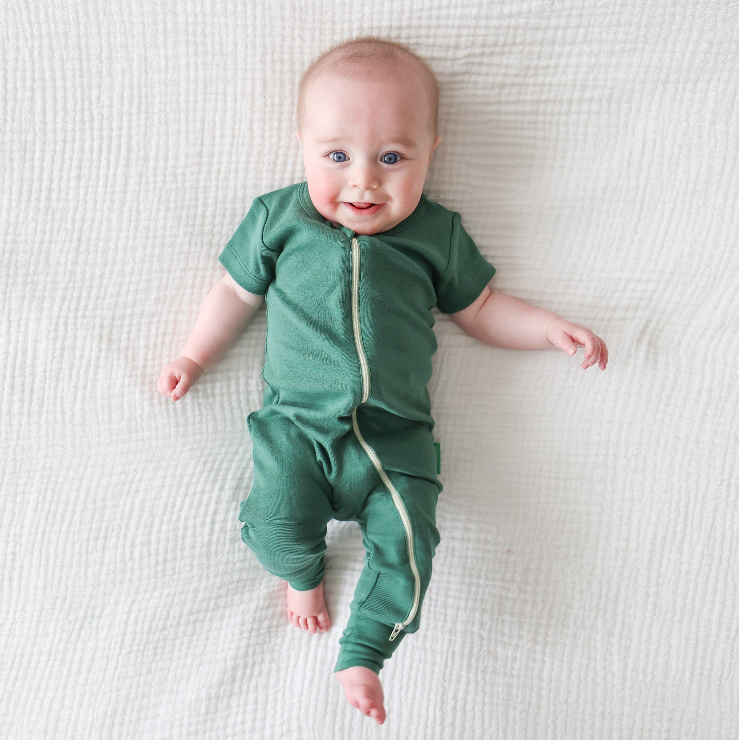 Organic Essentials '2-Way' Zip Romper - Short Sleeve – PARADE