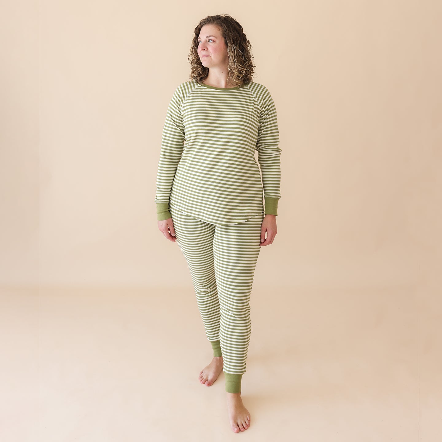 Organic Women's Striped Pajama Set