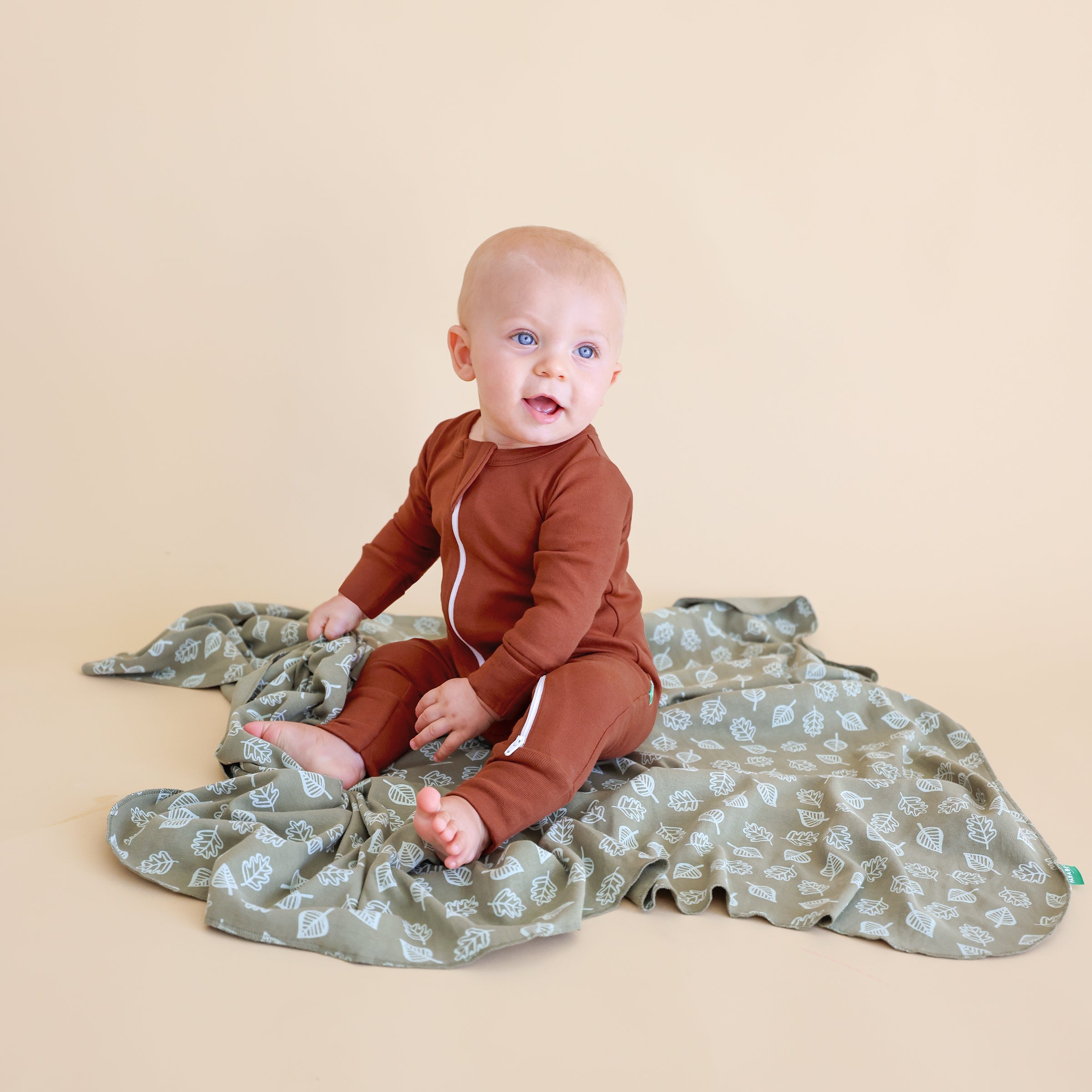 Organic Essentials '2-Way' Zip Romper - Long Sleeve