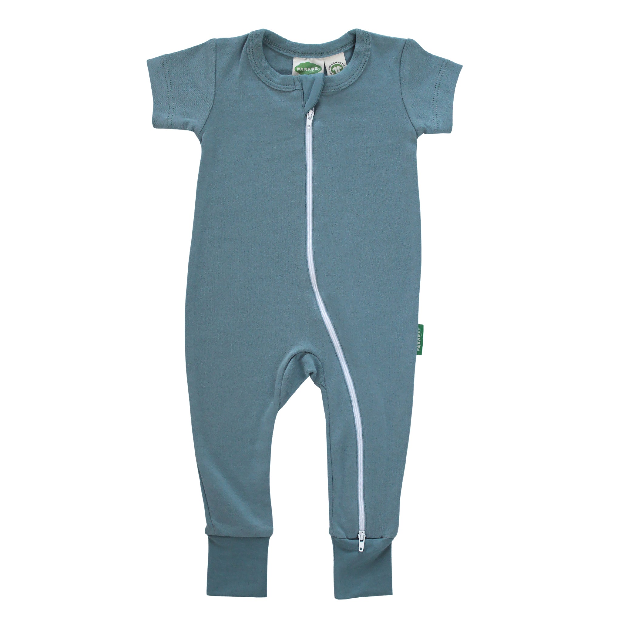 Essential Basics '2-Way' Zip Romper - Short Sleeve - Organic Baby Clothes, Kids Clothes, & Gifts | Parade Organics