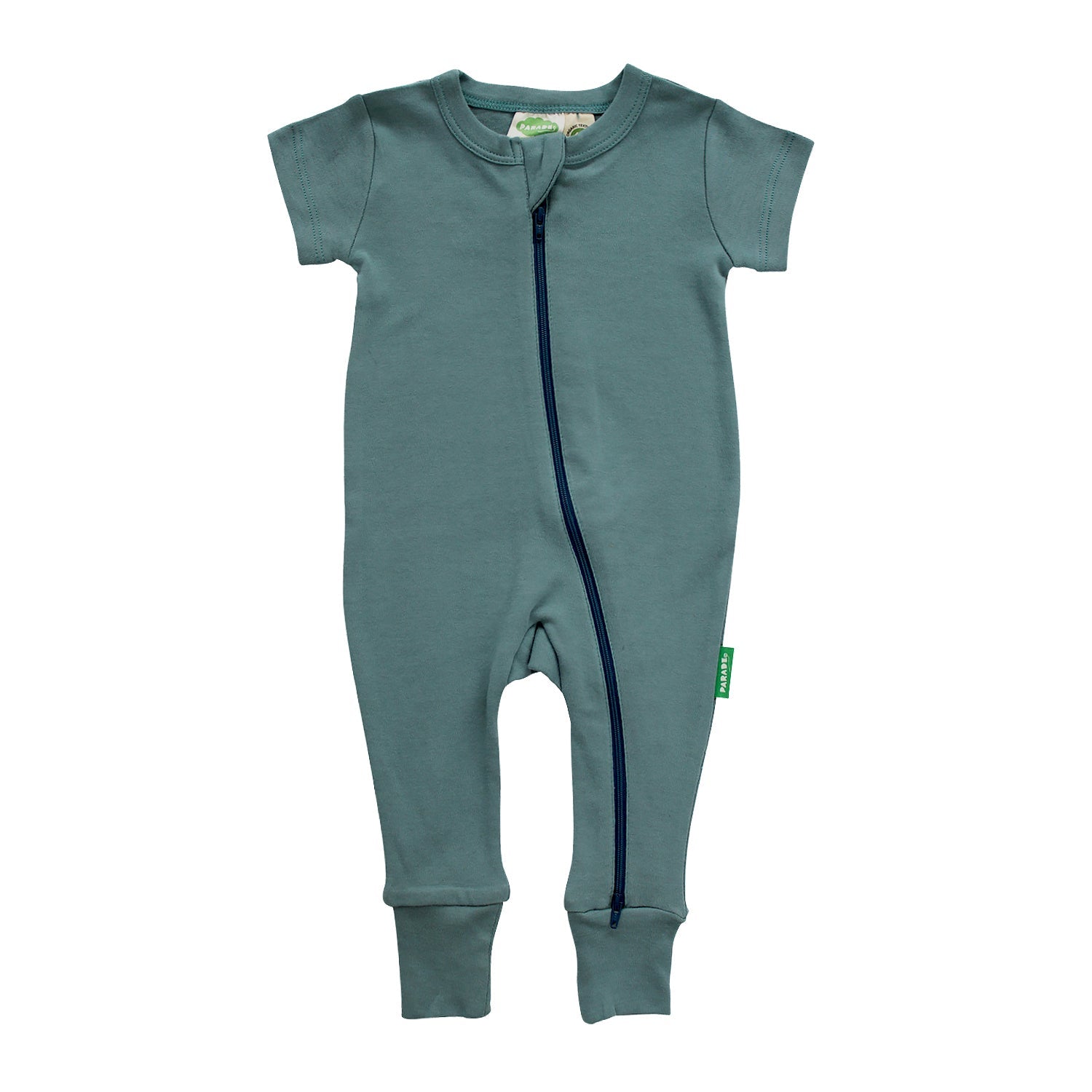 Organic Essentials '2-Way' Zip Romper - Short Sleeve