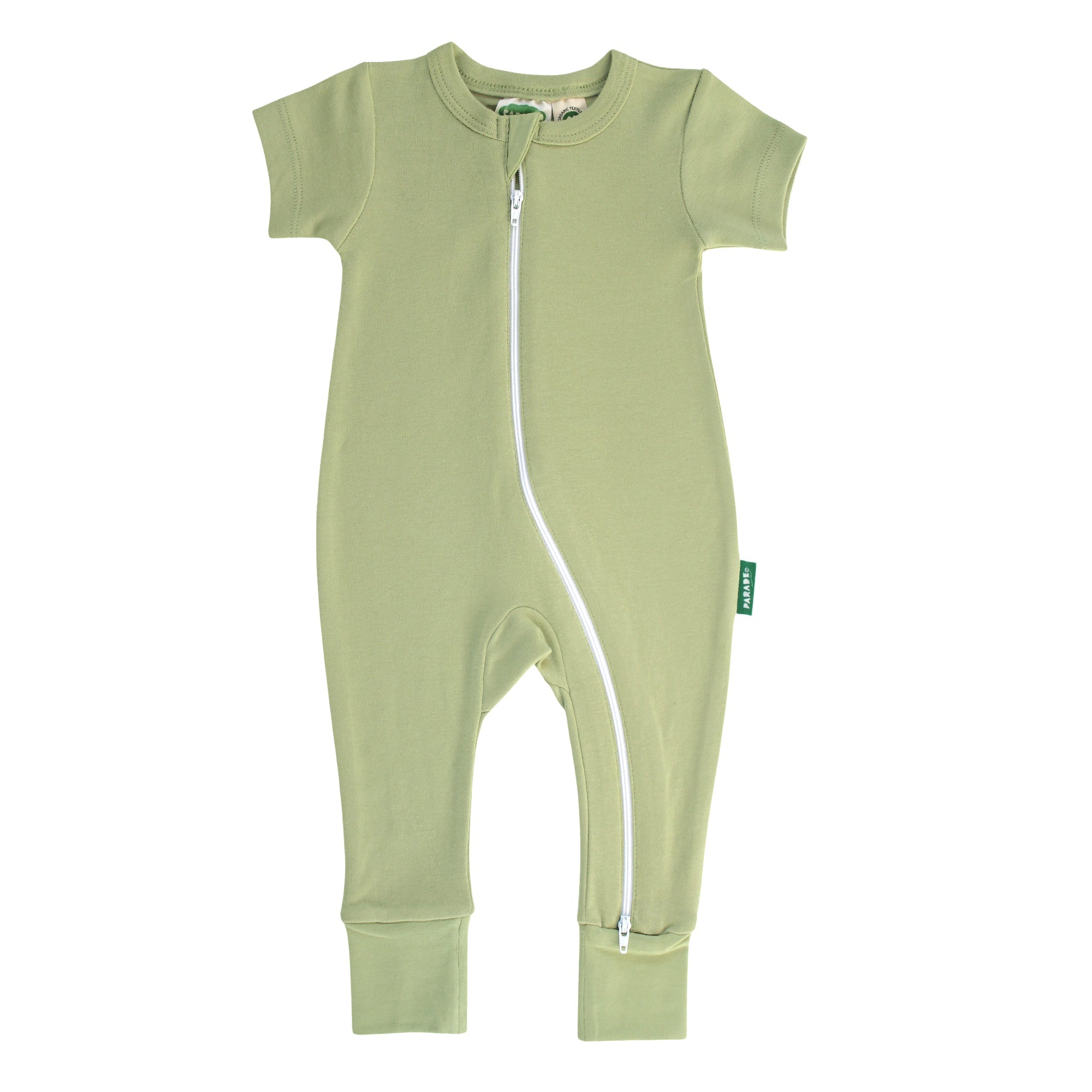 Essential Basics '2-Way' Zip Romper - Short Sleeve - Organic Baby Clothes, Kids Clothes, & Gifts | Parade Organics