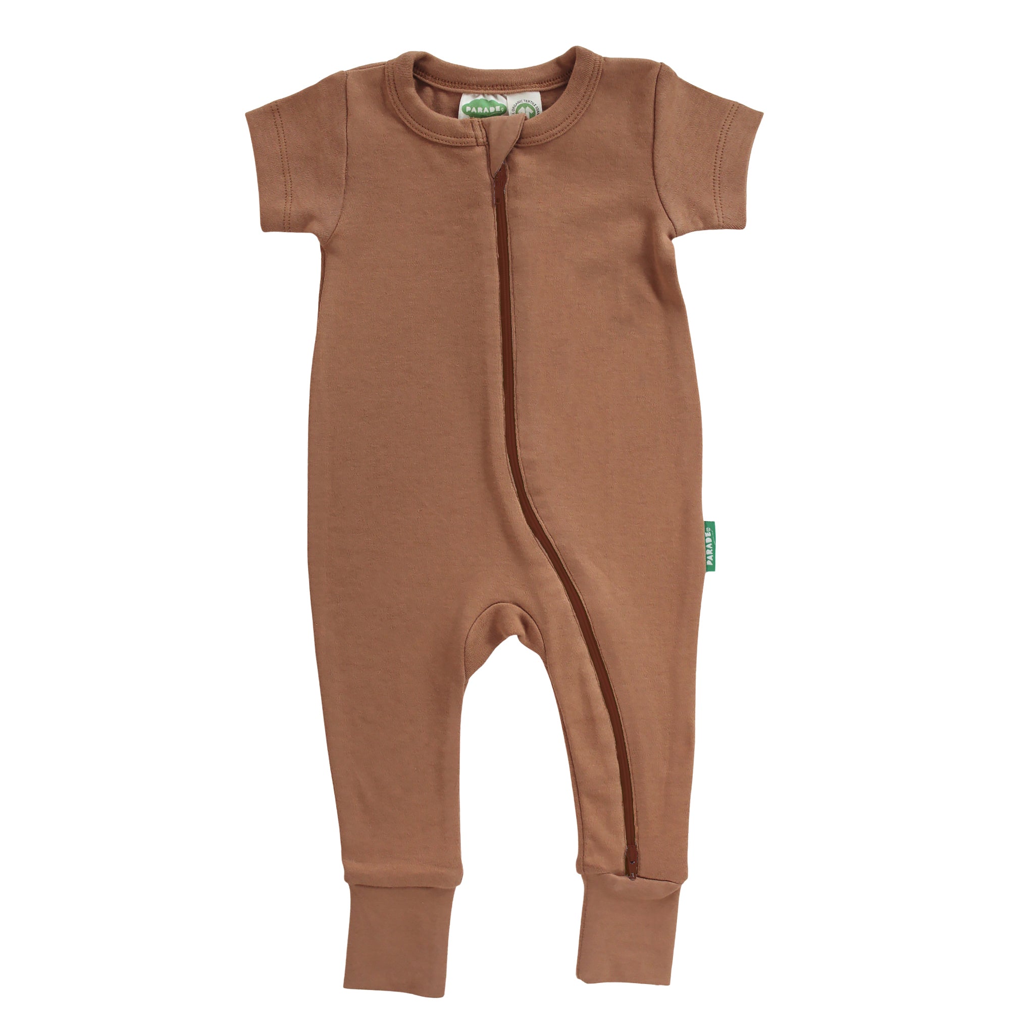 Organic Essentials '2-Way' Zip Romper - Short Sleeve