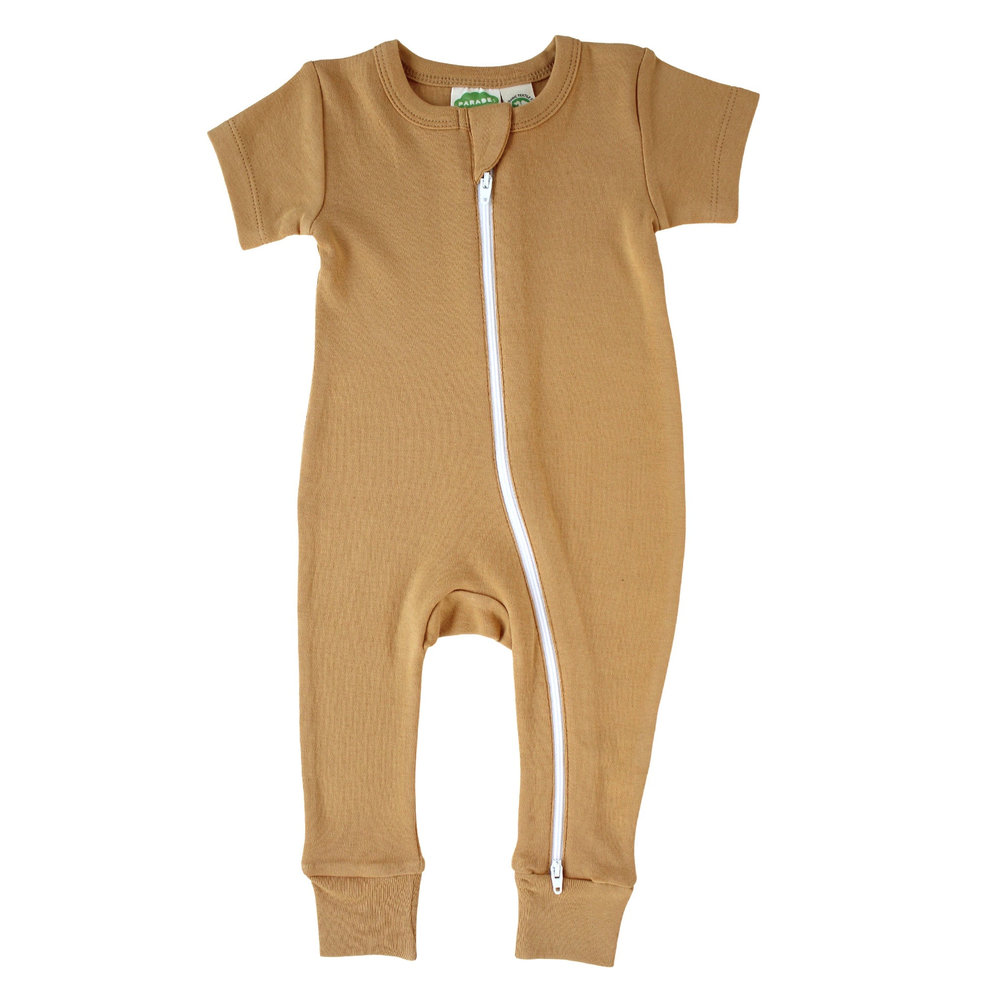 Organic Essentials '2-Way' Zip Romper - Short Sleeve – PARADE