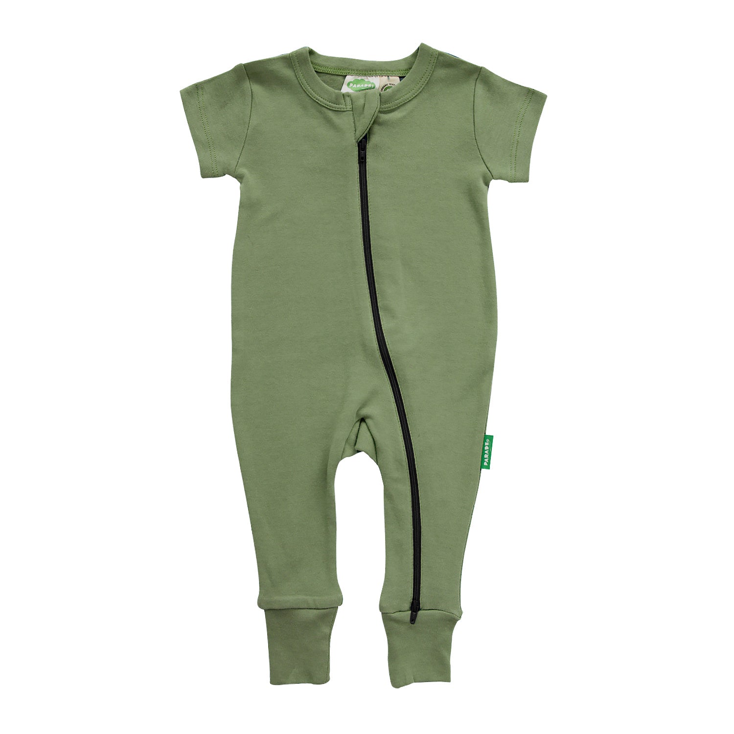 Organic Essential Basics '2-Way' Zip Romper - Short Sleeve - Organic Baby Clothes, Kids Clothes, & Gifts | Parade Organics