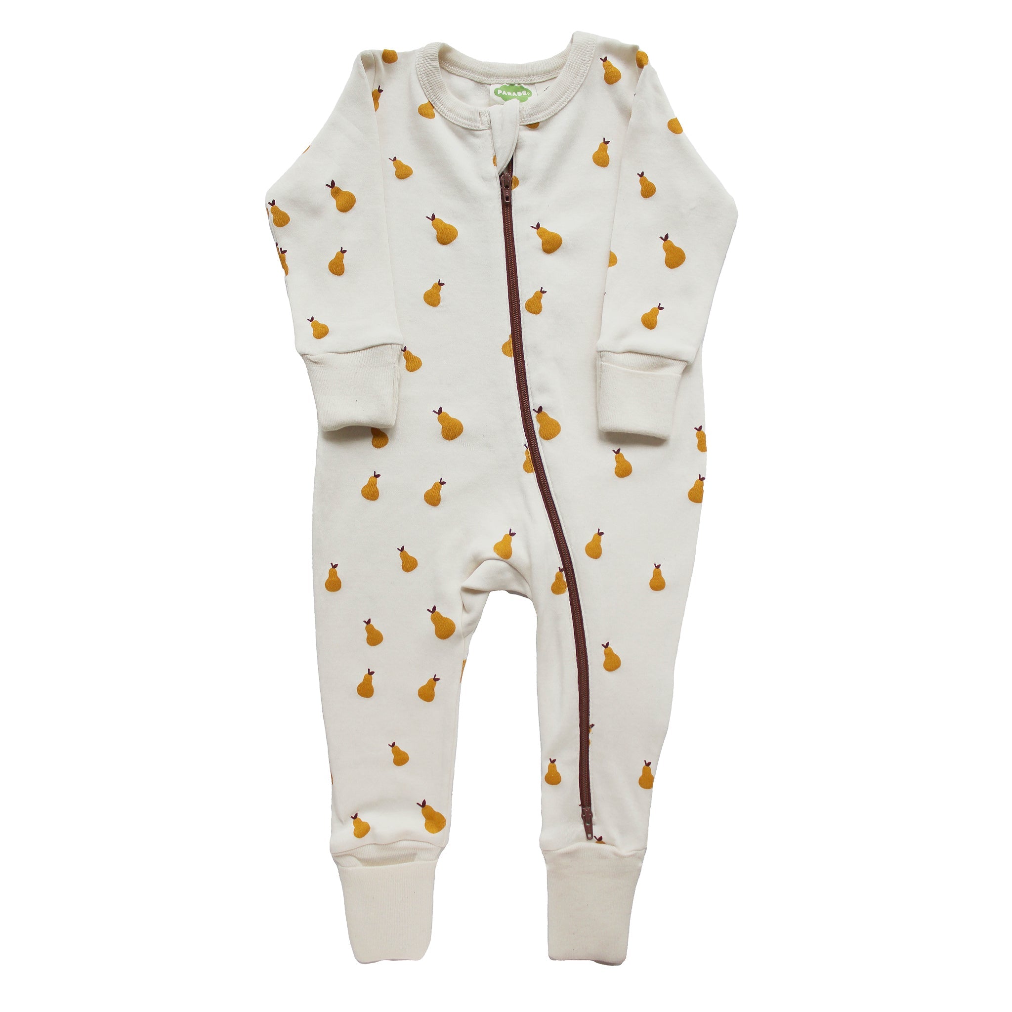 Organic Signature Print '2-Way' Zip Romper - Long Sleeve - Organic Baby Clothes, Kids Clothes, & Gifts | Parade Organics