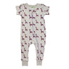 Organic Signature Print '2-Way' Zip Romper Short Sleeve - Organic Baby Clothes, Kids Clothes, & Gifts | Parade Organics